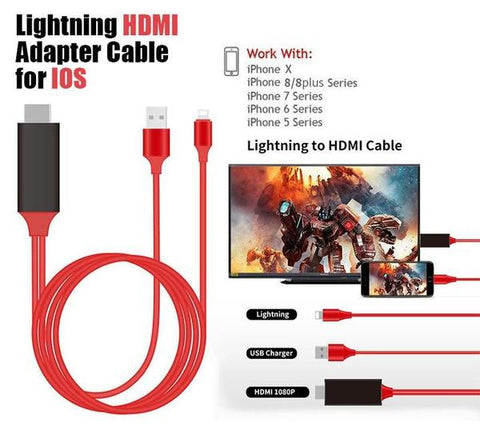 iPhone Screen To TV HDMI Cable PnP Plug and Play