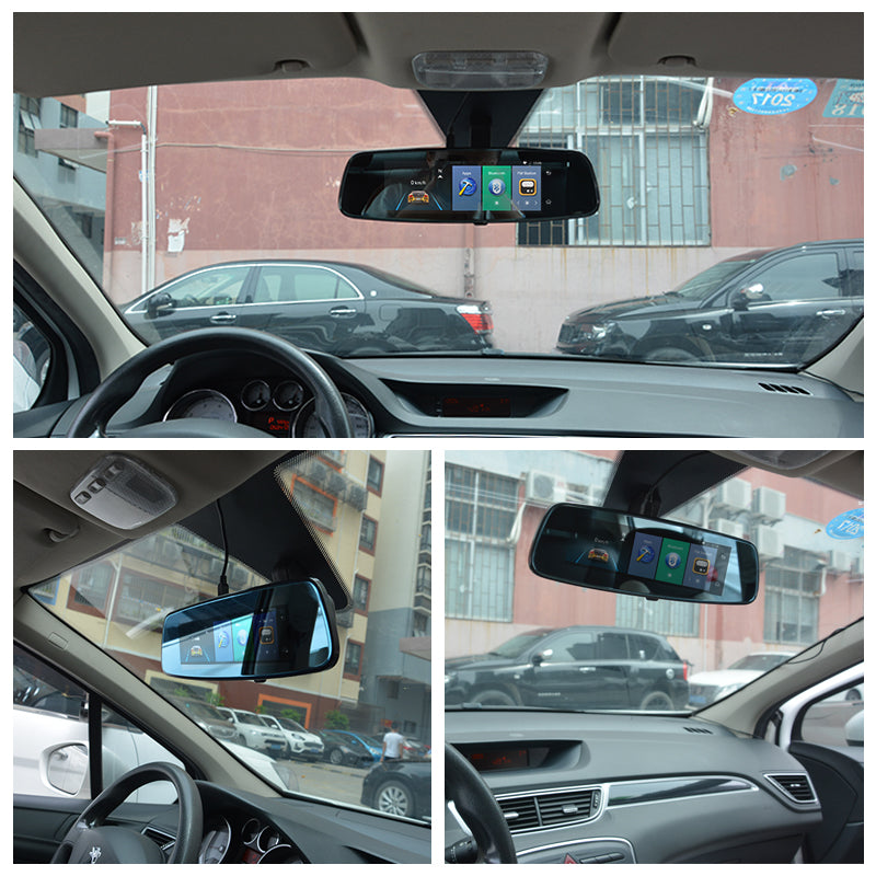 4G Video recorder mirror with two cameras Parking monitor, GPS Navigator ™