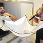 Man Beard Trimming Catcher Hair Shaving Robe